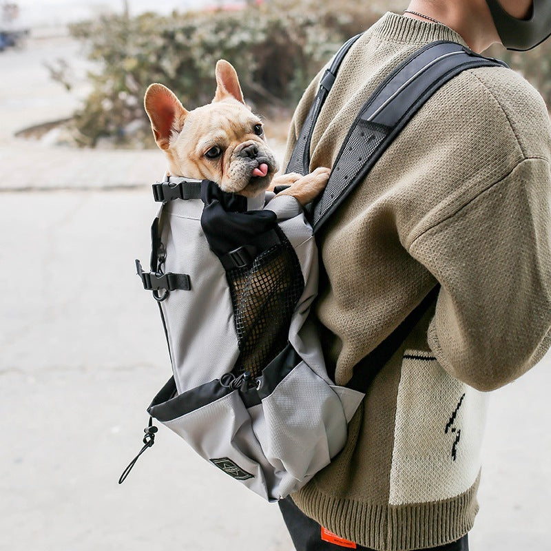 Pet Dog Carrier Bag Carrier For Dogs Backpack Out Double Shoulder Portable Travel Backpack Outdoor Dog Carrier Bag Travel - amazing bark 