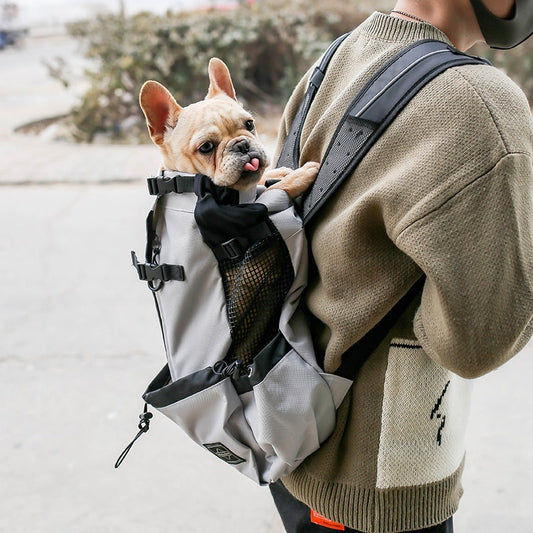 Pet Dog Carrier Bag Carrier For Dogs Backpack Out Double Shoulder Portable Travel Backpack Outdoor Dog Carrier Bag Travel - amazing bark 