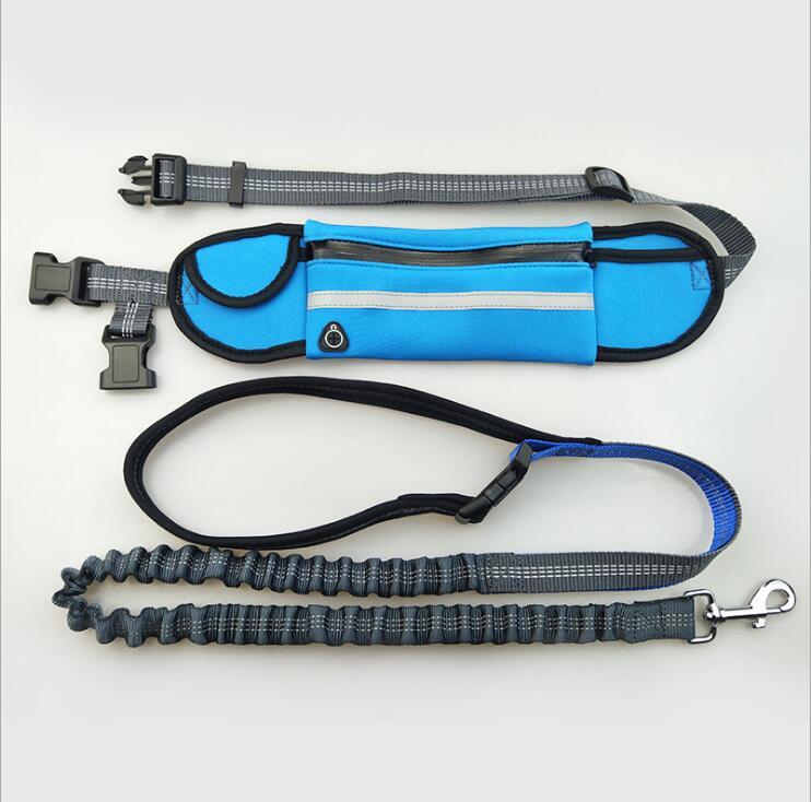 Run Free! Hands-Free Dog Running Leash with Waist Pocket & Shock-Absorbing Bungee - amazing bark 