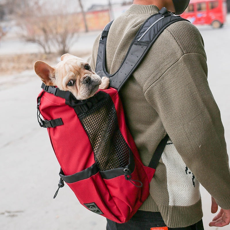 Pet Dog Carrier Bag Carrier For Dogs Backpack Out Double Shoulder Portable Travel Backpack Outdoor Dog Carrier Bag Travel - amazing bark 