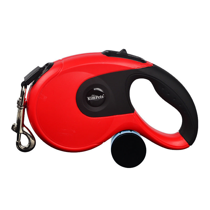 Dog Automatic Leashes Retractable One Button Break  Lock Soft Hand Grip - amazing bark 