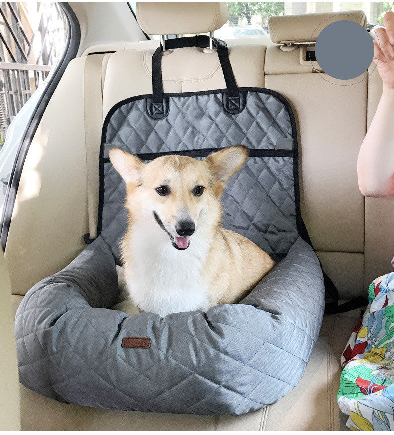 Snuggle & Ride! 2-in-1 Foldable Pet Bed & Car Seat for Cozy Travels - amazing bark 