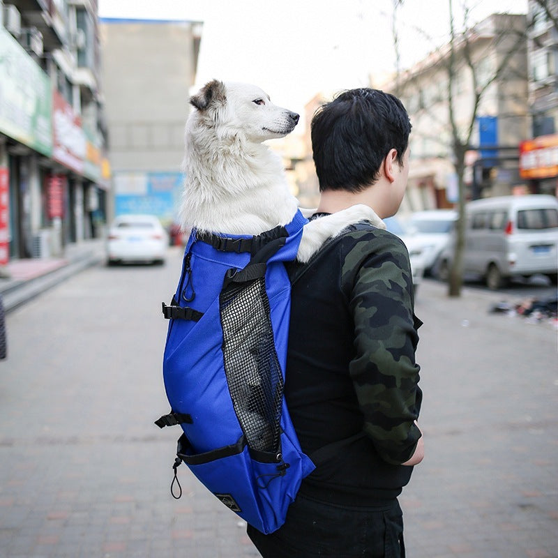 Pet Dog Carrier Bag Carrier For Dogs Backpack Out Double Shoulder Portable Travel Backpack Outdoor Dog Carrier Bag Travel - amazing bark 