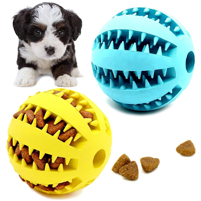 Bouncy Fun! Interactive Chew & Food Ball Toy – Perfect for Small Dogs - amazing bark 