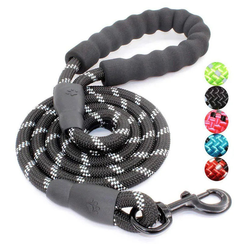 Stay in Control! Reflective Dog Leash with Padded Handle - amazing bark 