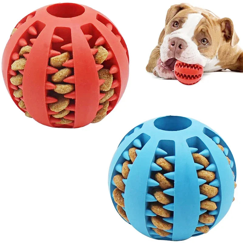 Bouncy Fun! Interactive Chew & Food Ball Toy – Perfect for Small Dogs - amazing bark 