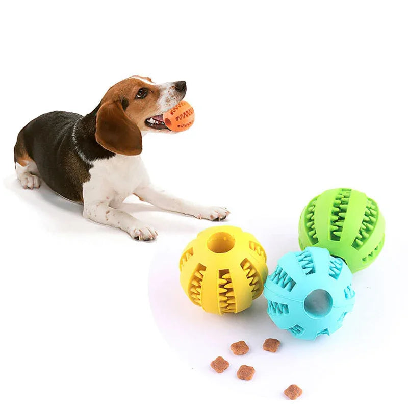 Bouncy Fun! Interactive Chew & Food Ball Toy – Perfect for Small Dogs - amazing bark 