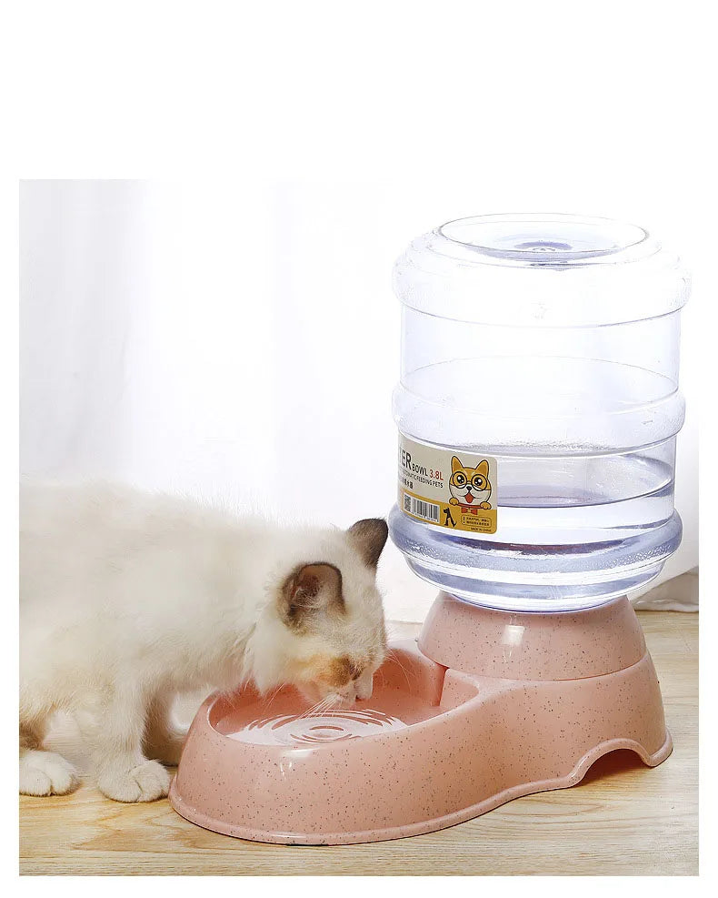 Eat & Drink with Ease! Automatic Pet Feeder & Water Dispenser for Cats & Dogs - amazing bark 