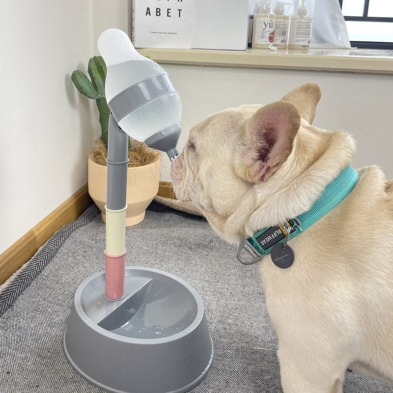 Stay Hydrated! Adjustable Height Automatic Pet Water Dispenser for Cats & Dogs - amazing bark 