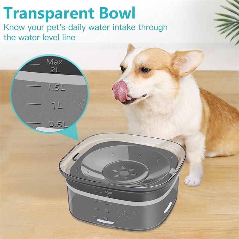 Sip in Style! 70oz Large Capacity Spill-Proof Water Bowl for Dogs & Cats - amazing bark 