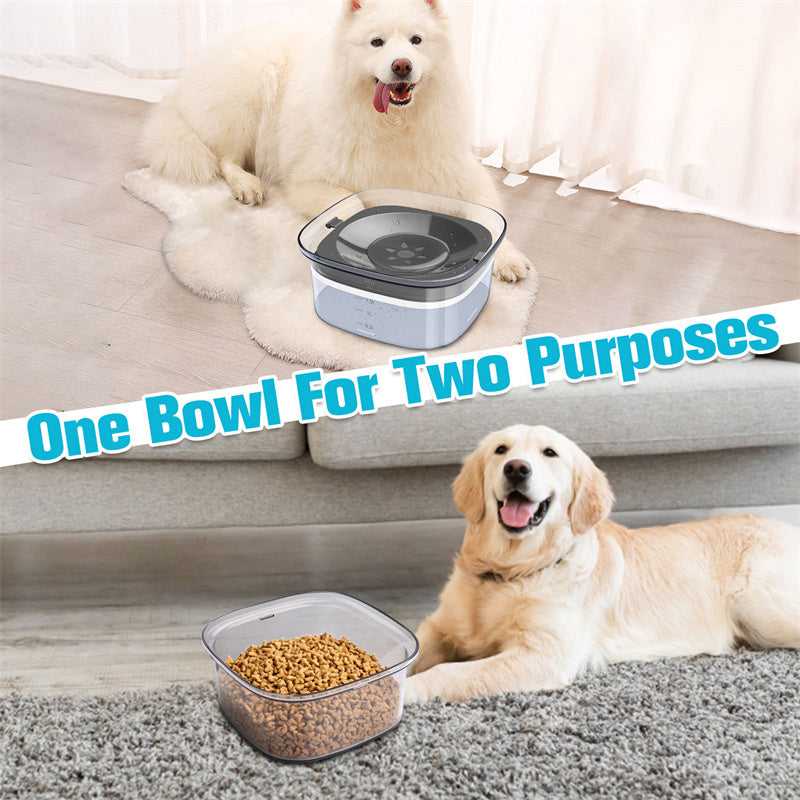 Sip in Style! 70oz Large Capacity Spill-Proof Water Bowl for Dogs & Cats - amazing bark 